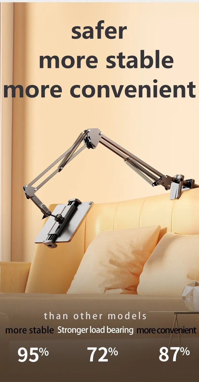 Tablet Stand Rotatable Phone Stand Long Arm Metal 180° Adjustable Holder for iPad Pro, Mini Air Xiaomi Tablet Compatible 4-12.9 inches 3 Mallzona S9c4162f7f42a4e4fa423d4681841b963e Tablet Stand Rotatable Phone Stand Long Arm Metal 180° Adjustable Holder for iPad Pro, Mini Air Xiaomi Tablet Compatible 4-12.9 inches Mallzona