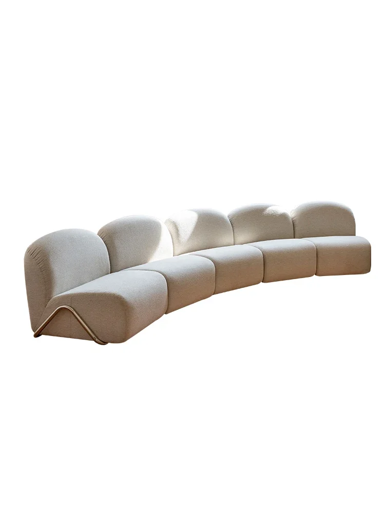 Designer Bauhaus Affordable Luxury Stainless Steel Curved Living Room Splicing Module Sofa
Designer Bauhaus Affordable Luxury Stainless Steel Curved Living Room Splicing Module Sofa