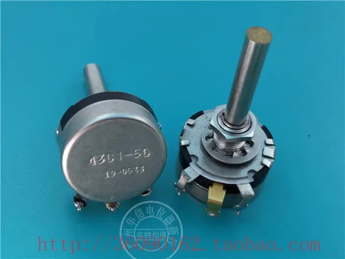OPHDAM Mexican CLAROSTAT 43c1-5050 Euro wire wound potentiometer, handle 42 mm long
OPHDAM Mexican CLAROSTAT 43c1-5050 Euro wire wound potentiometer, handle 42 mm long