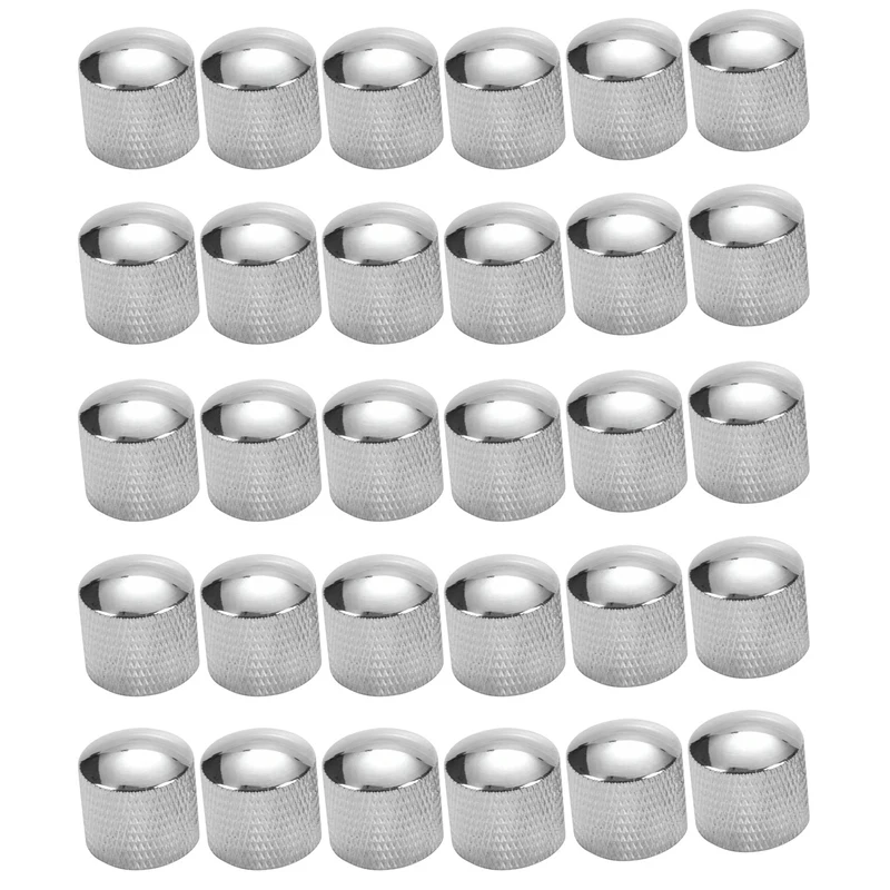 30X Electric Guitar Bass Volume Knob Potentiometer Chord Cap Volume Knob Zinc Alloy
30X Electric Guitar Bass Volume Knob Potentiometer Chord Cap Volume Knob Zinc Alloy