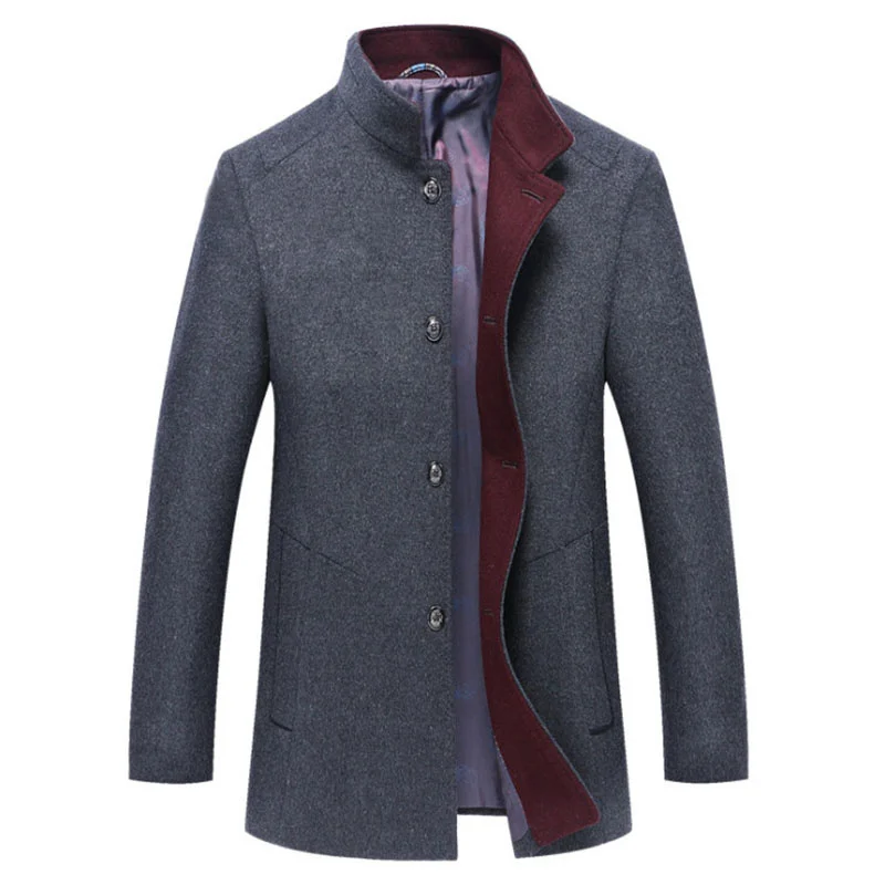 New Men's Wool Coats Winter Fashion Solid Color Woolen Jacket Men Brand Casual Windbreaker Overcoat High Quality Male Outerwear
New Men's Wool Coats Winter Fashion Solid Color Woolen Jacket Men Brand Casual Windbreaker Overcoat High Quality Male Outerwear
