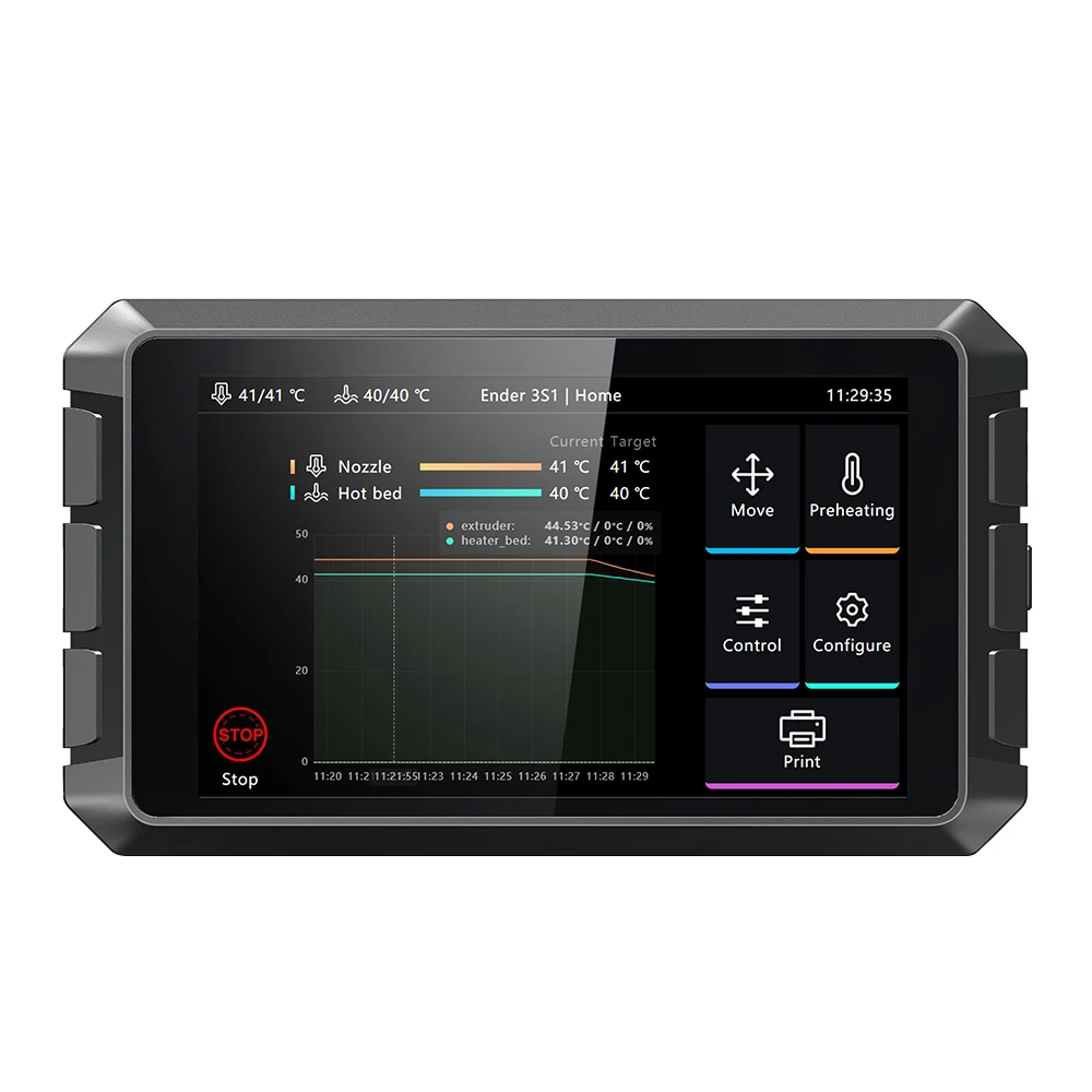 Creality Original Sonic Pad 7 Inch RAM 2G ROM 8G 64 Bit Klipper Firmware Printing Speed Up Model Real Time Preview New Upgrade
Creality Original Sonic Pad 7 Inch RAM 2G ROM 8G 64 Bit Klipper Firmware Printing Speed Up Model Real Time Preview New Upgrade