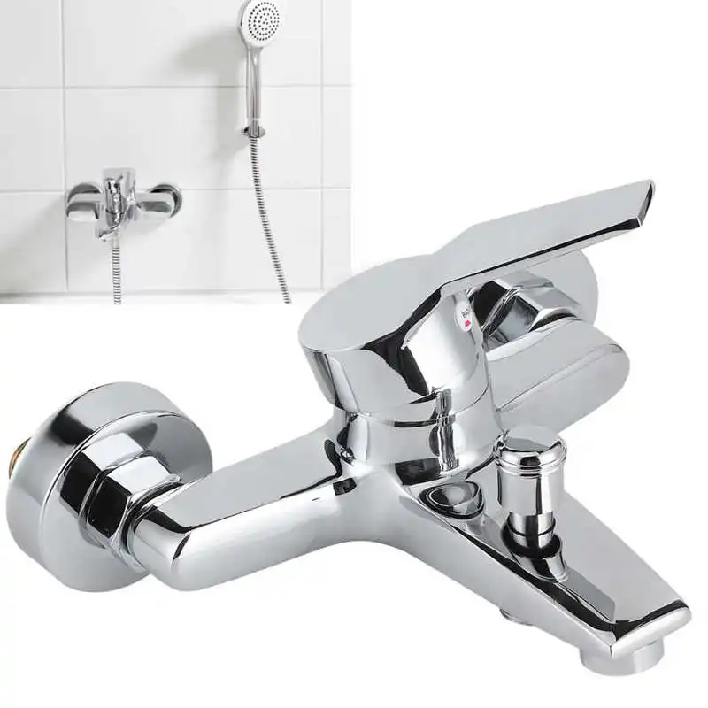 

G1/2in Thread Shower Faucets Household Bathroom Bathtub Wall Mounted Triple Shower Faucet Single Handle Shower Mixer Tap