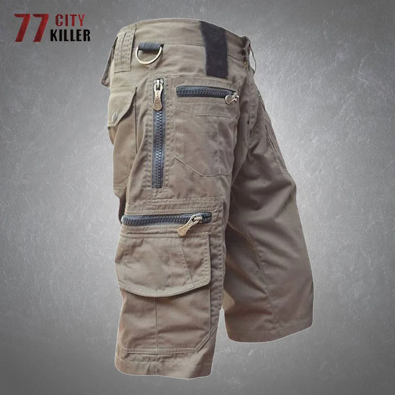 Military Cargo Shorts Men Summer Cotton Multiple Pockets Five-point Pants Straight Loose Casual Sports Shorts Male Ropa Hombre
Military Cargo Shorts Men Summer Cotton Multiple Pockets Five-point Pants Straight Loose Casual Sports Shorts Male Ropa Hombre