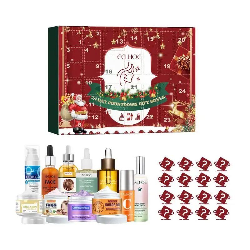 Makeup Advent Calendar 24pcs Creative Beauty Care Box Gift Set Holiday Countdown Skincare Surprise Makeup Calendar for girls
Makeup Advent Calendar 24pcs Creative Beauty Care Box Gift Set Holiday Countdown Skincare Surprise Makeup Calendar for girls