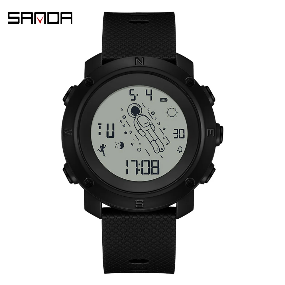 

SANDA Waterproof Digital Watch for Men Fashion Outdoor Sports Chronograph Man Wristwatch Male Date Week Watch Clock