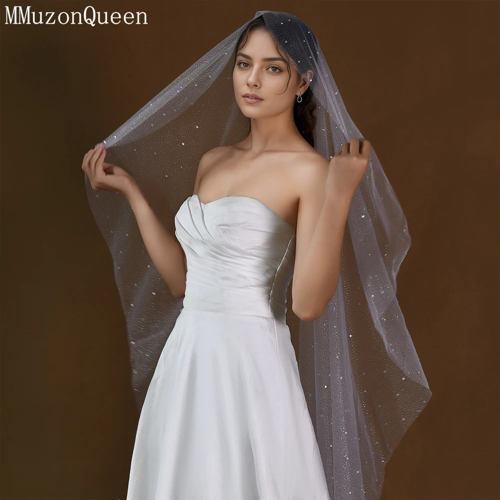 MMQ M58 Romantic Single Layer Rhinestone Veils Soft Band Hair Comb Tulle Bridal Girlfriend Wedding Waltz Veil
MMQ M58 Romantic Single Layer Rhinestone Veils Soft Band Hair Comb Tulle Bridal Girlfriend Wedding Waltz Veil