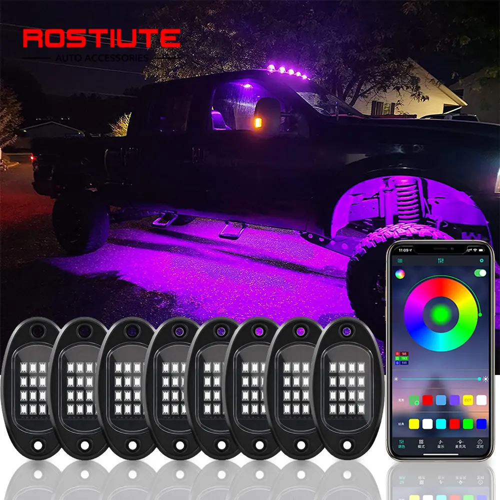 8/6/4 In 1 RGB LED Car Underglow Light Strip with APP Control Music Mode Flexible Neon Charssis Light Underbody Decoration Lamp
8/6/4 In 1 RGB LED Car Underglow Light Strip with APP Control Music Mode Flexible Neon Charssis Light Underbody Decoration Lamp