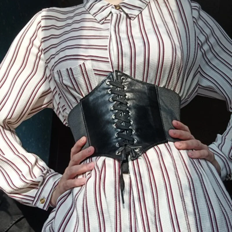 Corset Belts Women Pu Leather Waist Slimming Body Belts Elastic Waistband Adjustable Ceinture Femme Fajas Dress Girdle
Corset Belts Women Pu Leather Waist Slimming Body Belts Elastic Waistband Adjustable Ceinture Femme Fajas Dress Girdle