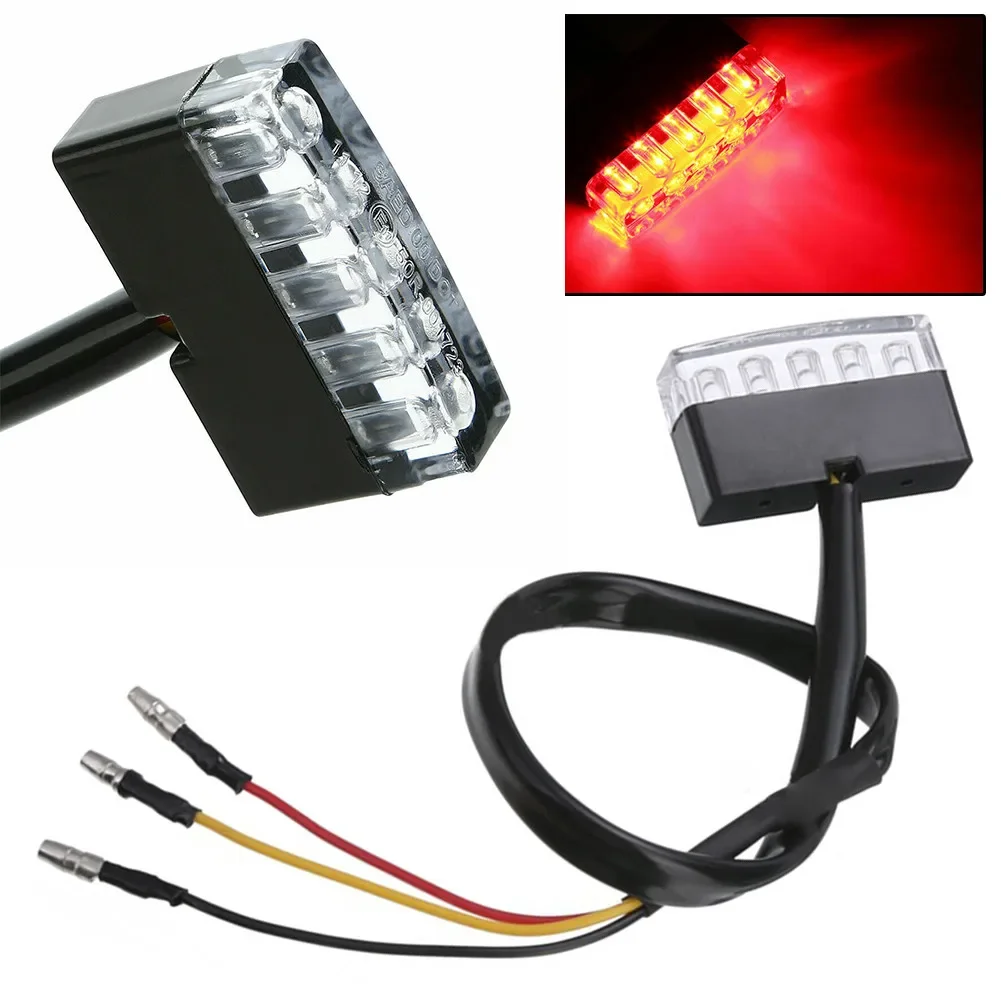 12V 5 LED Red Brake Running Turn Signal Tail Light Scooter ATV Bikes Lamp Motorcycles Modification Accessories
12V 5 LED Red Brake Running Turn Signal Tail Light Scooter ATV Bikes Lamp Motorcycles Modification Accessories
