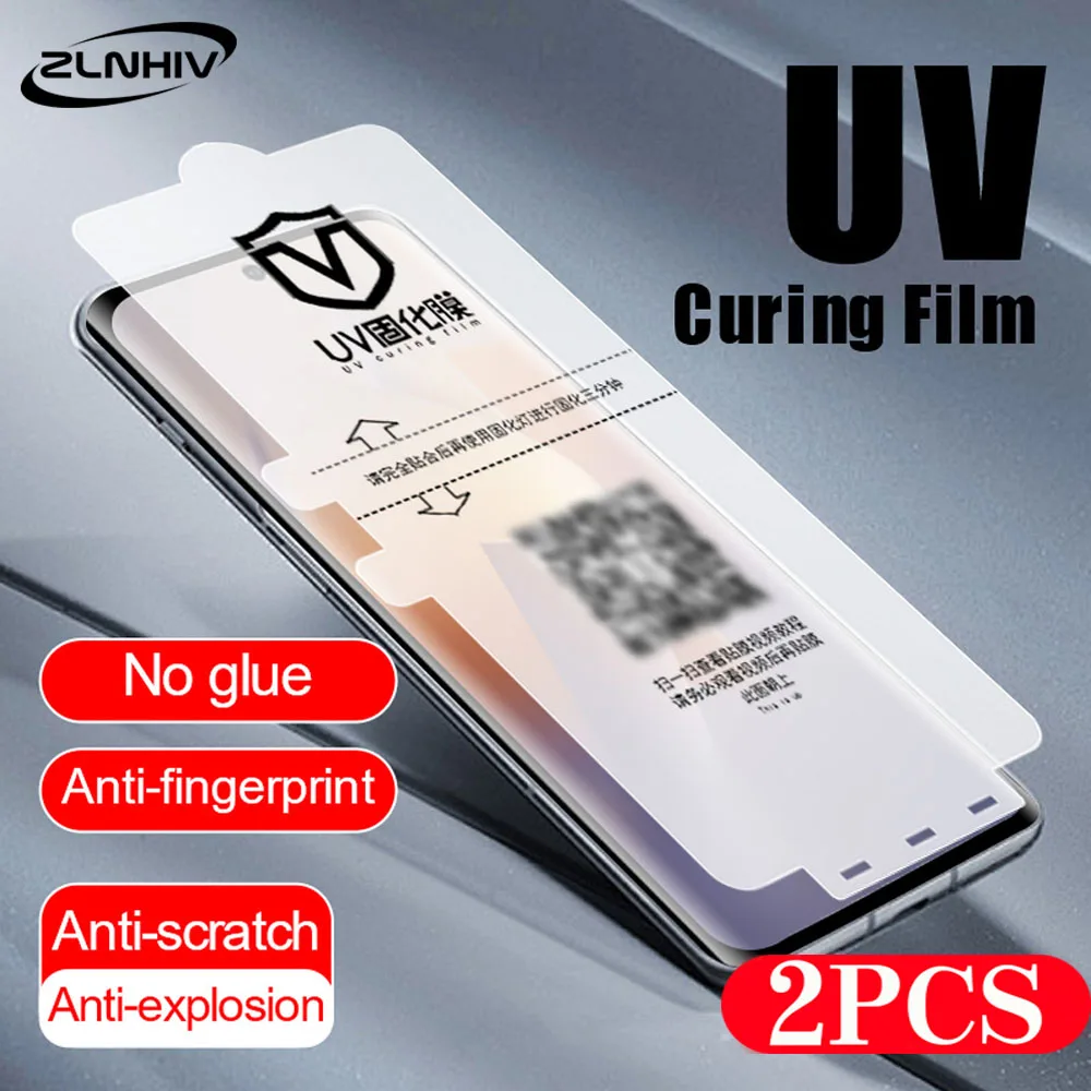 

2Pcs UV light curing film For oneplus 12 11 10 9 8 7 7T pro phone screen protector For oneplus ACE 3 2 Not Glass protective film