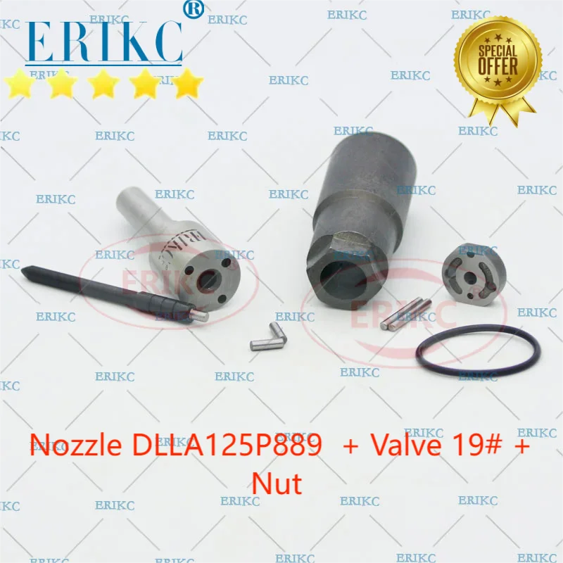 

ERIKC RE529149 Repair Kit Nozzle DLLA125P889 Valve 2# Nut E1022003 For Denso John Deer-Engine type:8530 095000-6480 095000-6481