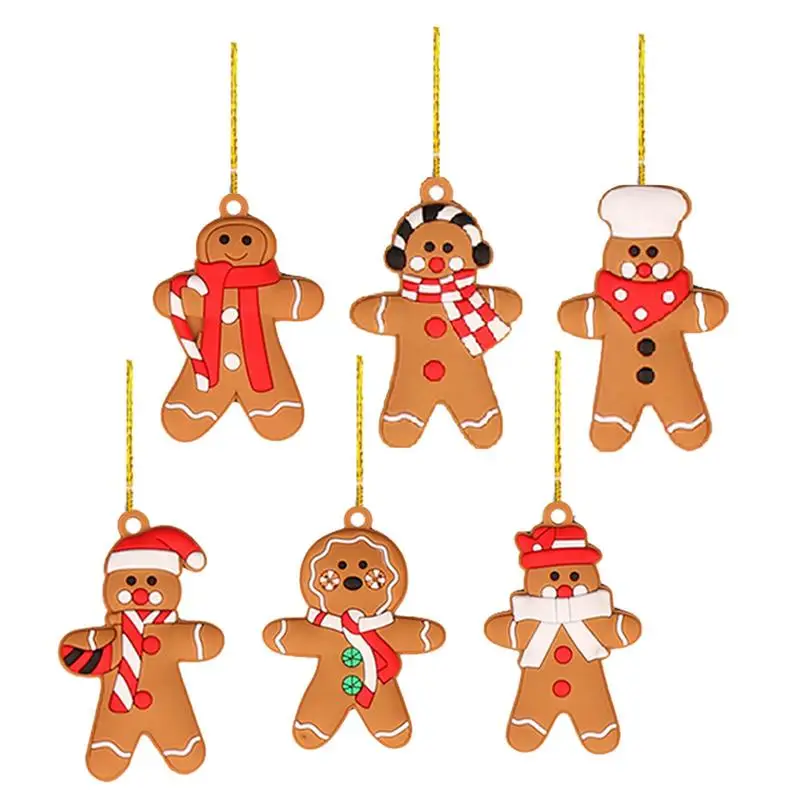 Gingerbread Man Pendant 6pcs Christmas Tree Ornaments Gingerbread Figurines For Kids Christmas Gifts Home Decor For Wall Bedroom
Gingerbread Man Pendant 6pcs Christmas Tree Ornaments Gingerbread Figurines For Kids Christmas Gifts Home Decor For Wall Bedroom