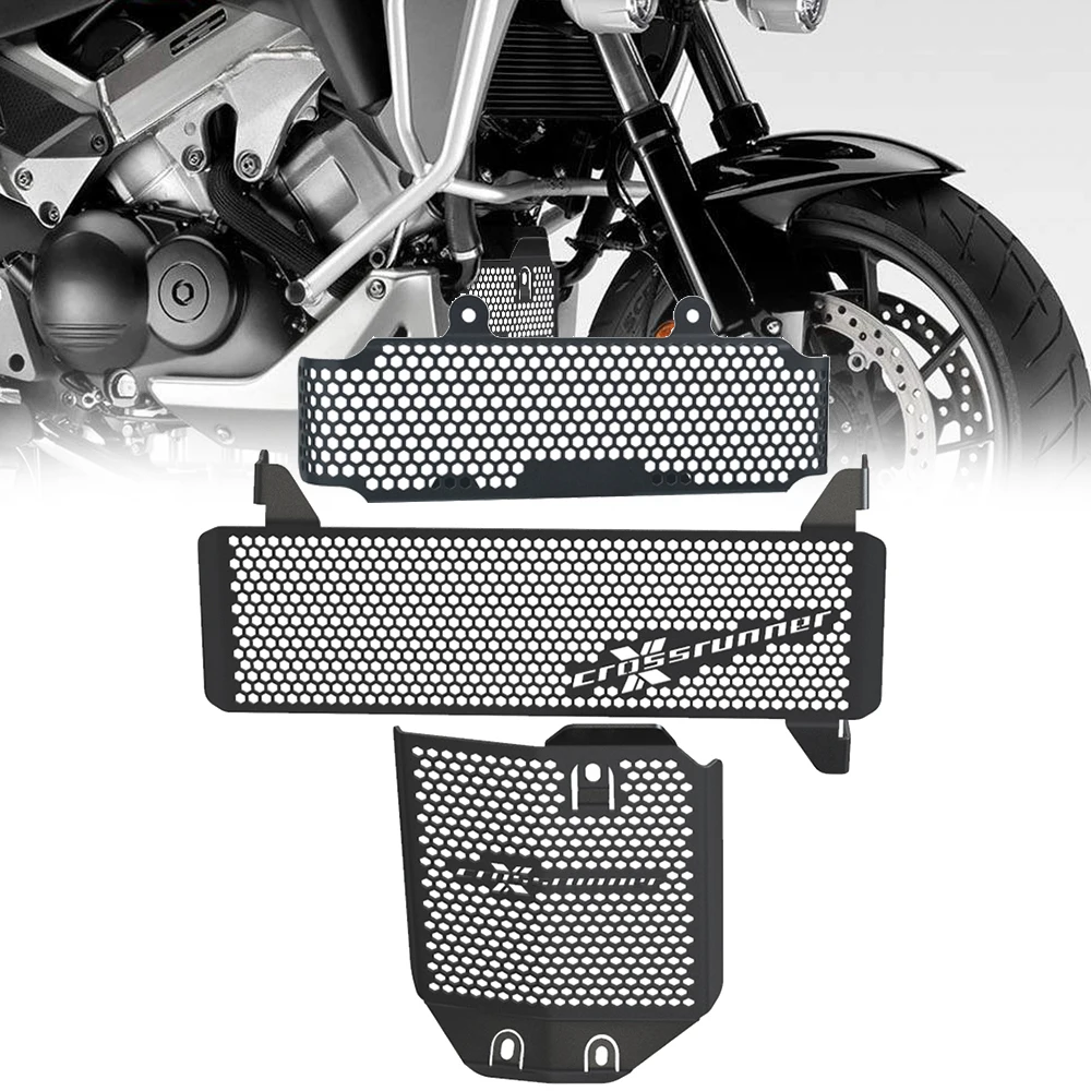 

FOR Honda VFR800X VFR 800X VFR800XCrossrunner RC80/94 Motorcycle Accessories Oil Cooler Guard&Upper And Lower Radiator Guard Set