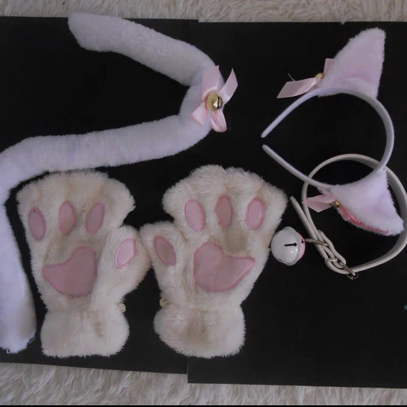 Cosplay Cat Ear Bow Headband Necklace Cat Claw Gloves Plush Bell Hairband Women Girl Masquerade Party Headwear Hair Accessories
Cosplay Cat Ear Bow Headband Necklace Cat Claw Gloves Plush Bell Hairband Women Girl Masquerade Party Headwear Hair Accessories