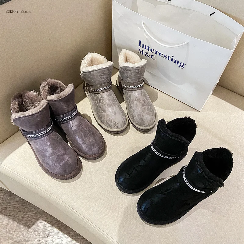 Short-tube Snow Boots Women's2022winter New Fashion All-match Flat-bottomed Plus Velvet Padded Comfortable Cotton Boots Forwomen
Short-tube Snow Boots Women's2022winter New Fashion All-match Flat-bottomed Plus Velvet Padded Comfortable Cotton Boots Forwomen