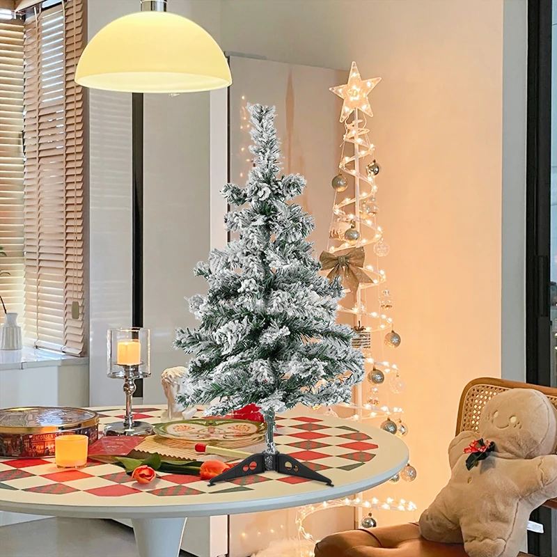 

60cm Snowflake Christmas Tree Ornaments 2024 Merry Christmas Decoration for Home Desktop Navidad Xmas Gift 2024 New Year Party