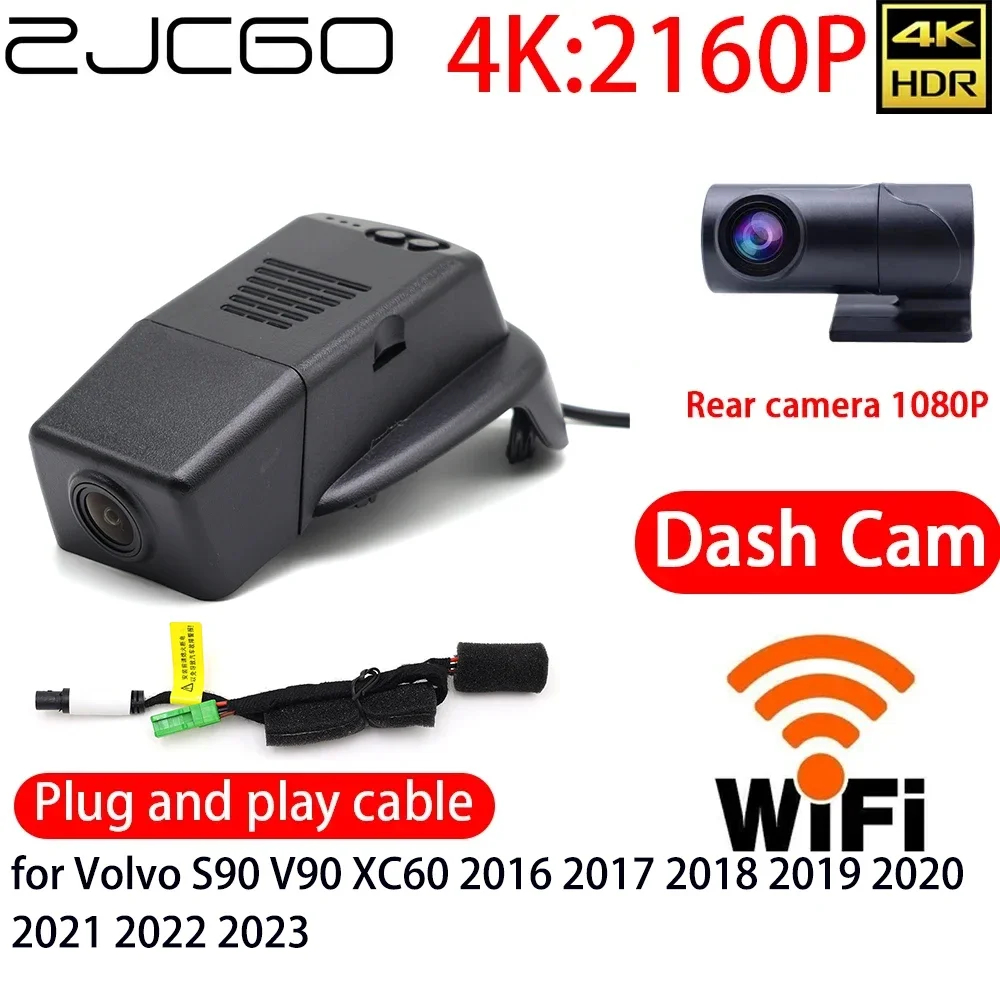 ZJCGO 4K Car DVR Dash Cam Wifi Front Rear Camera 24h Monitor for Volvo S90 V90 XC60 2016 2017 2018 2019 2020 2021 2022 2023
ZJCGO 4K Car DVR Dash Cam Wifi Front Rear Camera 24h Monitor for Volvo S90 V90 XC60 2016 2017 2018 2019 2020 2021 2022 2023
