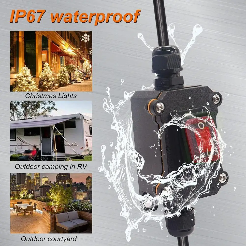 Inline Power Cord 110v-220v 12v-24v Marine Rocker Switch Off Junction Current On 20a Connetor Ip67 Waterproof High Box Outd V9z6
Inline Power Cord 110v-220v 12v-24v Marine Rocker Switch Off Junction Current On 20a Connetor Ip67 Waterproof High Box Outd V9z6