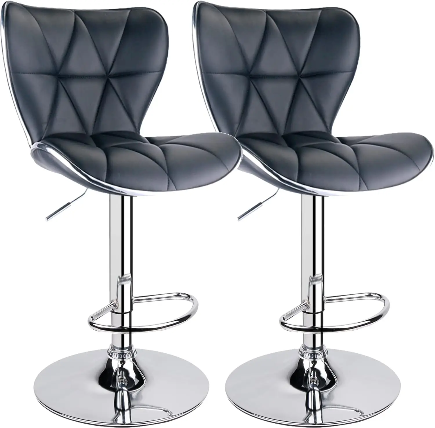 Leopard Shell Back Adjustable bar stools set of 2 Swivel Bar Stools, PU Leather Padded with Back, Set of 2 (Black)
Leopard Shell Back Adjustable bar stools set of 2 Swivel Bar Stools, PU Leather Padded with Back, Set of 2 (Black)