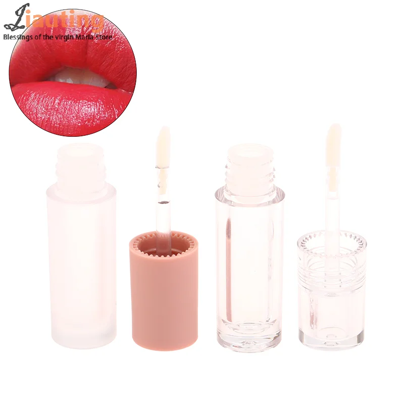 

3ml Mini Plastic Empty Clear Lip Gloss Tube Balm Makeup Bottle Container Refillable Bottles Liquid Lipstick Container Lipgloss