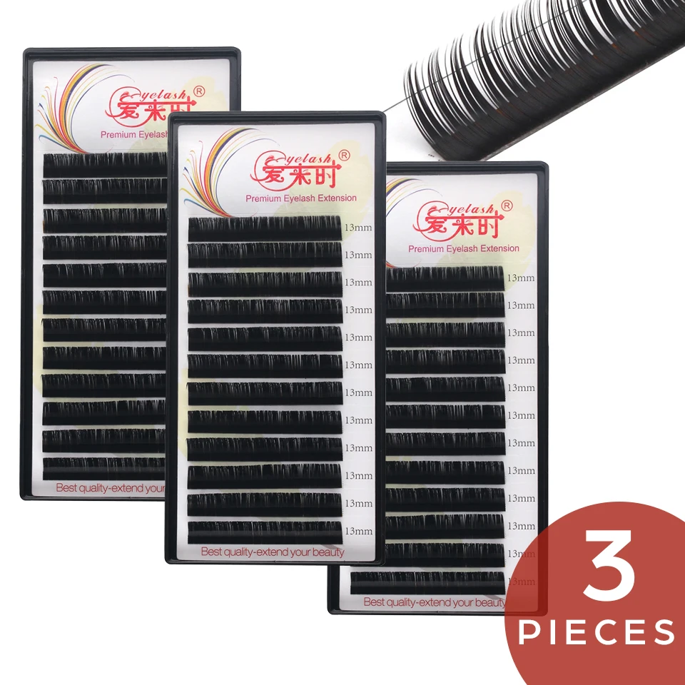 NEWCOME 3 trays/lot False Eyelashes Mink Individual Eyelash Extension Korea Silk Eyelashes Lash Extension Cilia Makeup Tool
NEWCOME 3 trays/lot False Eyelashes Mink Individual Eyelash Extension Korea Silk Eyelashes Lash Extension Cilia Makeup Tool