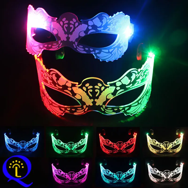 

Carnival Party LED Luminous Glasses Colorful and Dazzling Technology Rave Fashionable Shapes Popular Dance Festival Bounce Props