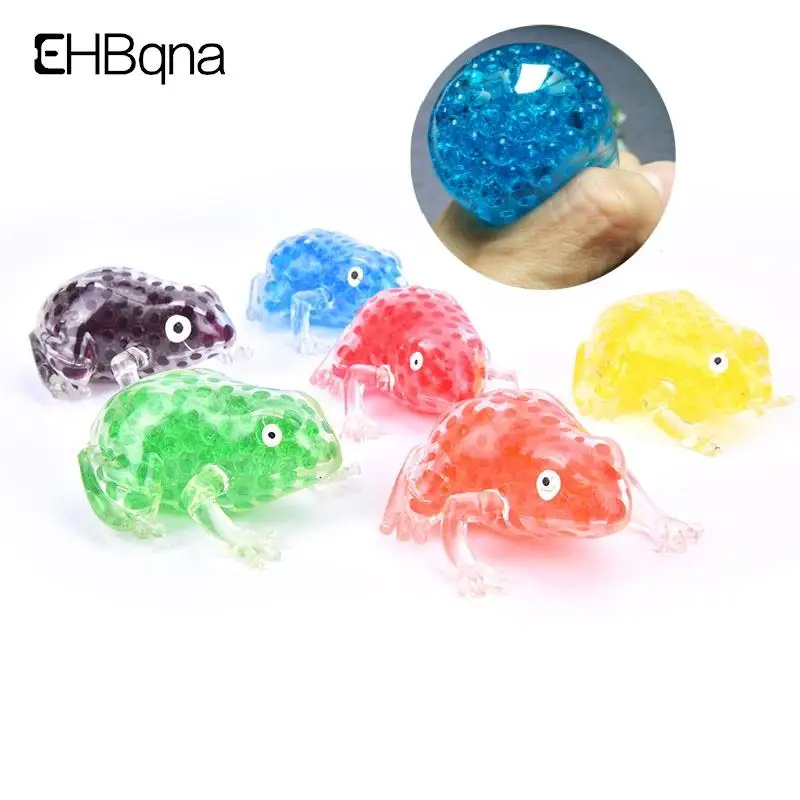 

1PC Funny TPR Frog Gel Beads Stress Ball Autism Fidget Sensory Toy Antistress Squishy Ball Decompress The Toys