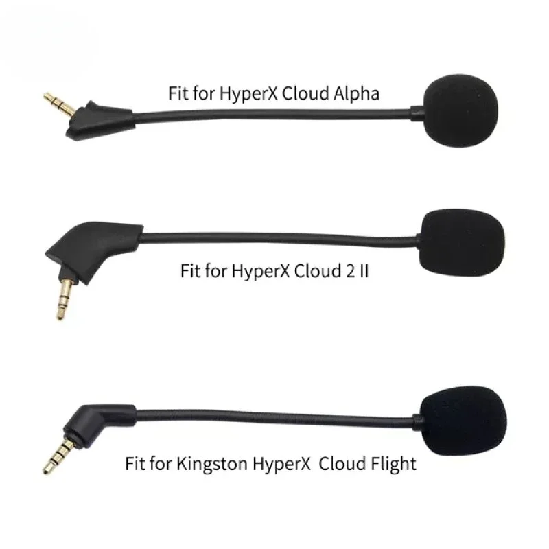 

Headsets Microphone for Kingston HyperX Cloud Alpha S 2 II X Core Pro Cloud Flight Cloud9 Edition Gaming Headphones Mic Earpads