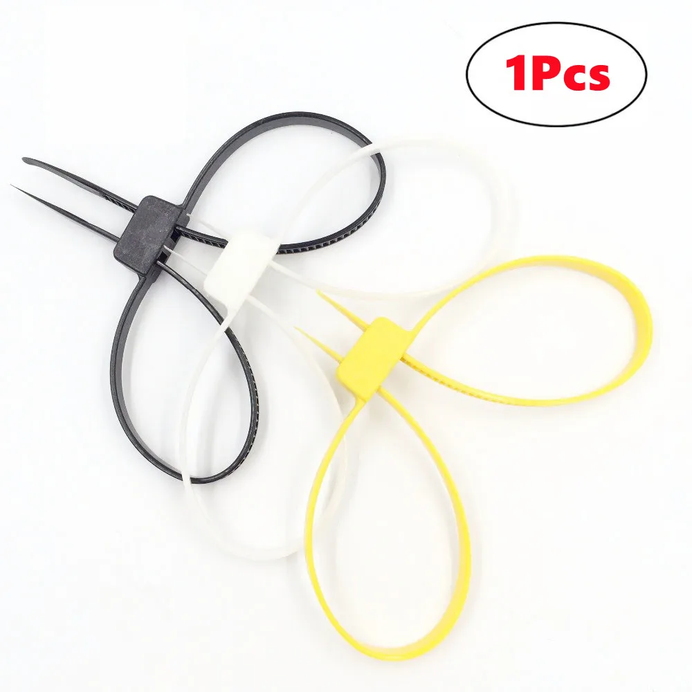 

1Pcs 12mmx700mm Plastic Police Handcuffs Double Flex Restraints Self Locking Disposable Handcuffs Zip Tie Cable Ties Binding