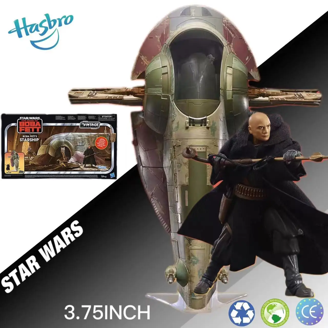 Original Hasbro Star Wars The Vintage Collection Boba Fett Starship 3.75-Inch Scale Action Figure Collection Model Toy Vehicle 
Original Hasbro Star Wars The Vintage Collection Boba Fett Starship 3.75-Inch Scale Action Figure Collection Model Toy Vehicle