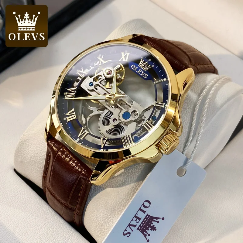 OLEVS 6661 Men's Watches Automatic Mechanical Watches Waterproof Leather Strap Luxury Men Wristwatch Luminous Gift Box Watch Men
OLEVS 6661 Men's Watches Automatic Mechanical Watches Waterproof Leather Strap Luxury Men Wristwatch Luminous Gift Box Watch Men