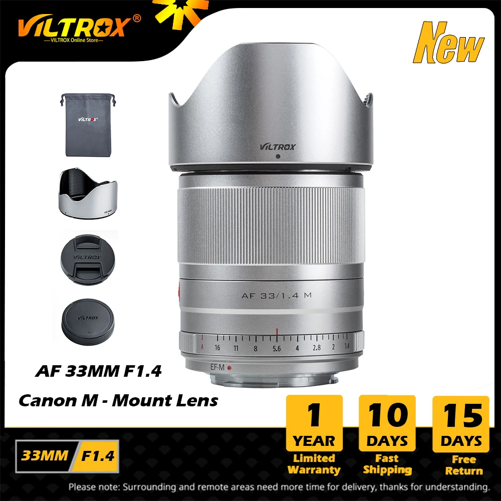 

Viltrox 33mm f1.4 STM EF-M Auto Focus Lens APS-C Lens For Canon EOS M-mount Canon Lens M6II M200 M50 M10 Mark II Cameras Lenses