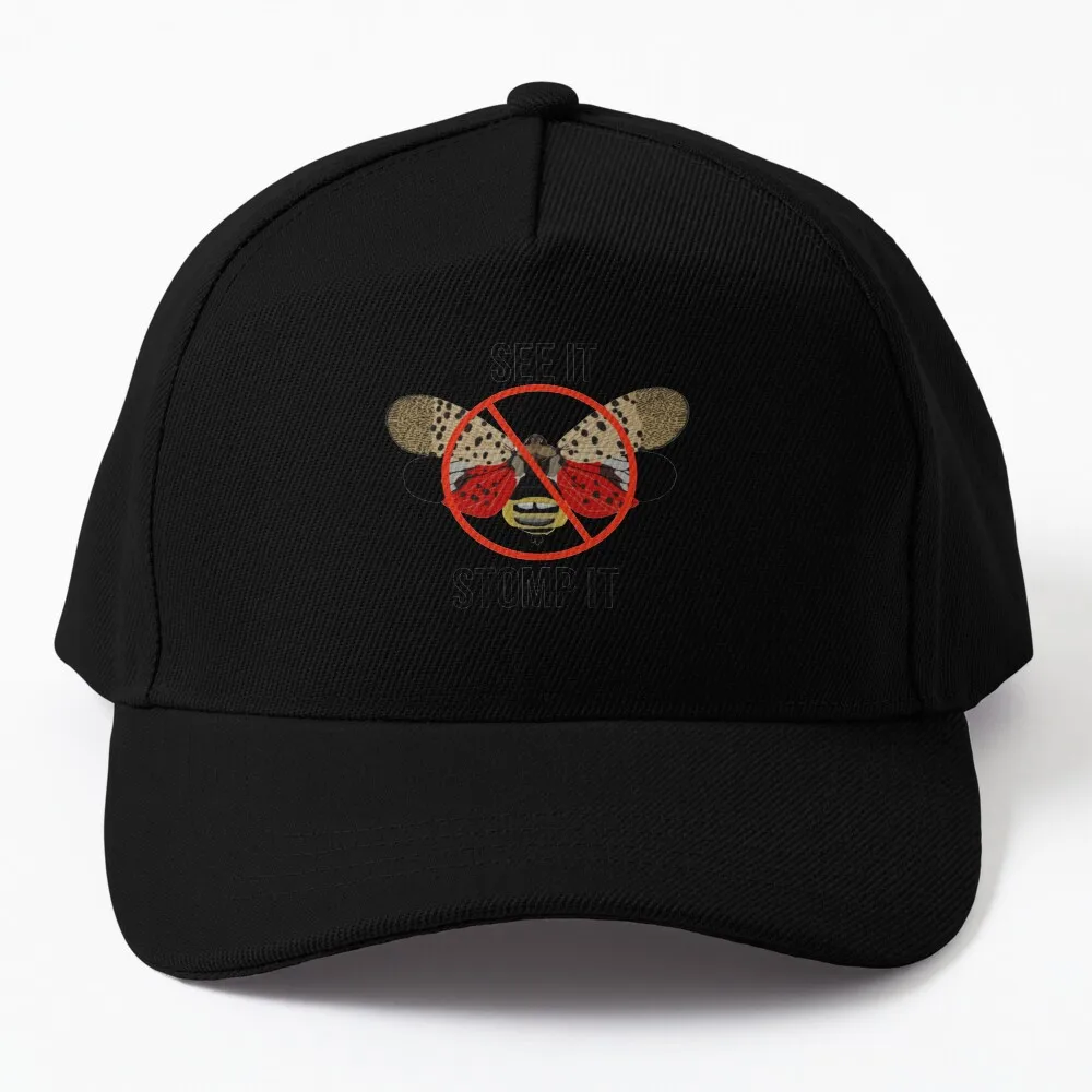 

Spotted Lanternfly See It Stomp It Baseball Cap Hat Beach party hats Hip Hop Thermal Visor Military Cap Man Men Cap Women's