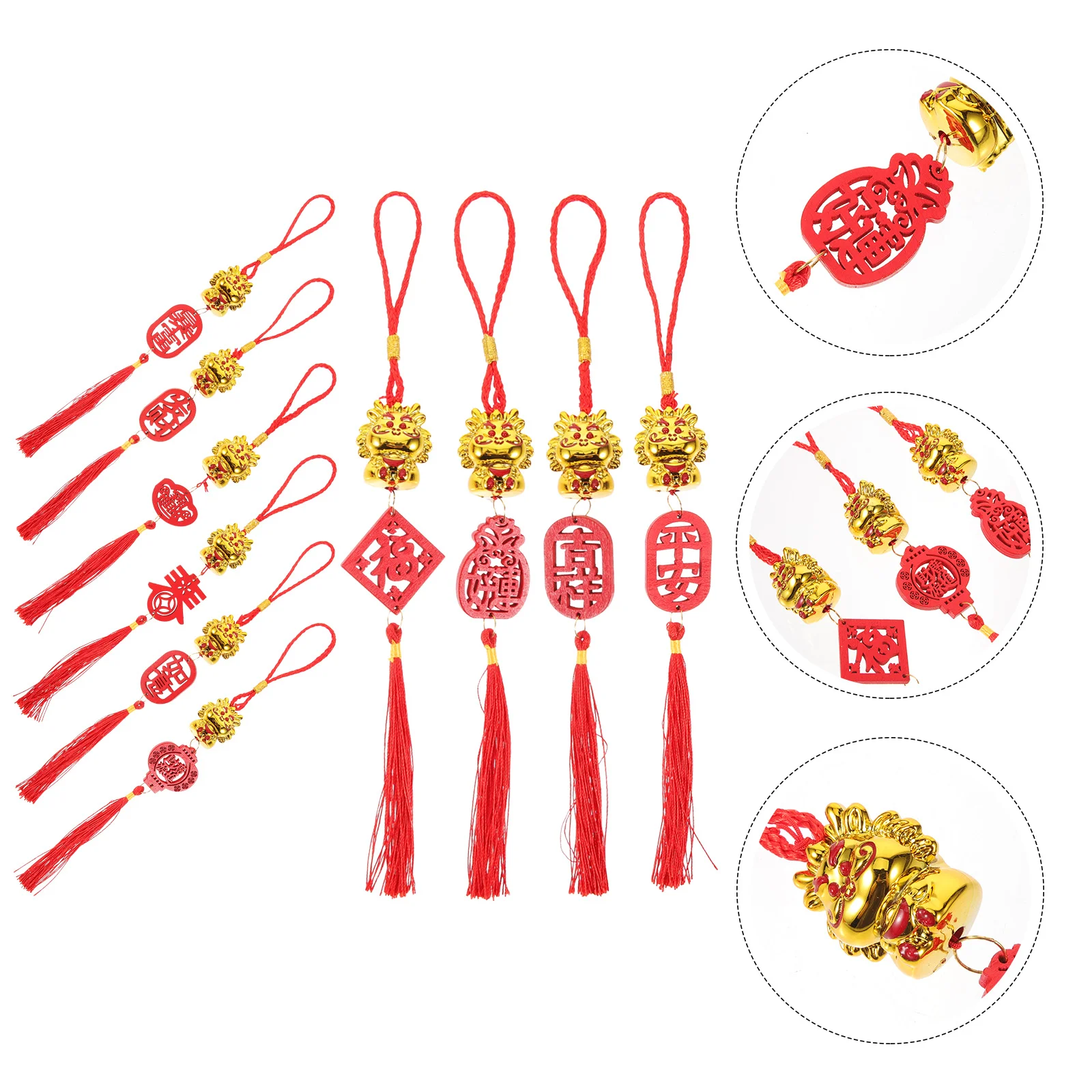 Chinese Dragon Spring Festival Pendants Flowerpot Bonsai Hanging Ornaments Red Tassel Car Interior Decoration
Chinese Dragon Spring Festival Pendants Flowerpot Bonsai Hanging Ornaments Red Tassel Car Interior Decoration