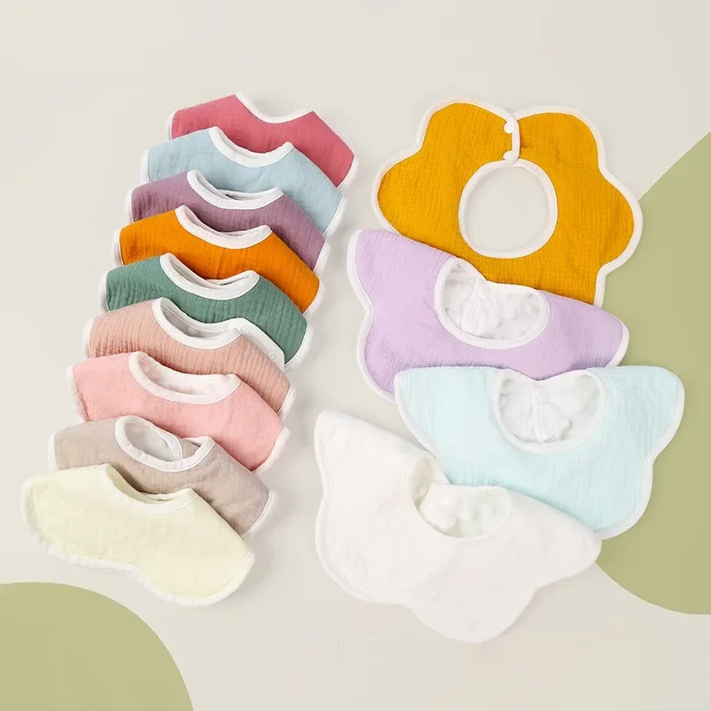 Gauze bean fleece baby petal bib pure cotton baby drool towel pure cotton waterproof autumn and winter thickening
Gauze bean fleece baby petal bib pure cotton baby drool towel pure cotton waterproof autumn and winter thickening