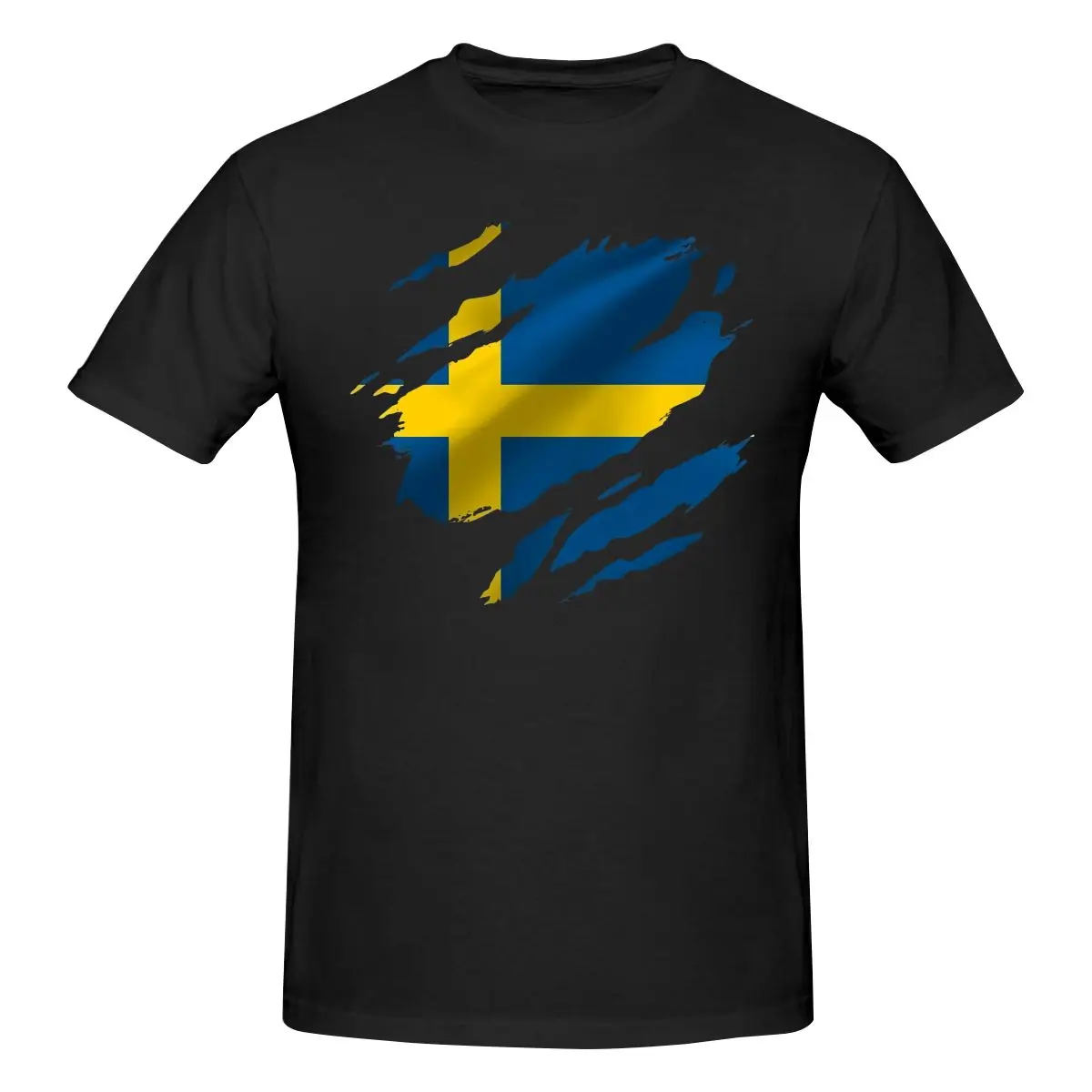 Torn Swedein Flag T Shirt Vintage Washed Tops Tees Oversized T-Shirt Old School Style Short Sleeve Men
Torn Swedein Flag T Shirt Vintage Washed Tops Tees Oversized T-Shirt Old School Style Short Sleeve Men