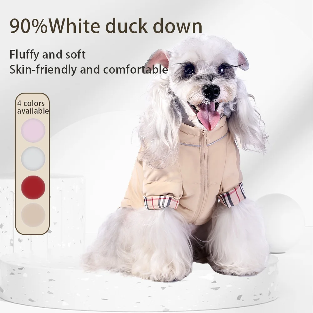 Pet Clothes Down Jacket Autumn And Winter Dog Clothes White Duck Down Zipper Jacket Waterproof Soft Cotton Vest Thickened Warm
Pet Clothes Down Jacket Autumn And Winter Dog Clothes White Duck Down Zipper Jacket Waterproof Soft Cotton Vest Thickened Warm