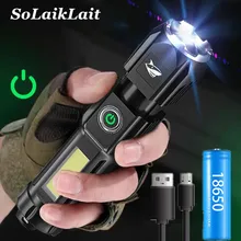 Powerful USB Rechargeable LED Flashlight Flash Torch Light with 3 Light Modes Built-in Battery Outdoor Camping Fishing Lantern
Powerful USB Rechargeable LED Flashlight Flash Torch Light with 3 Light Modes Built-in Battery Outdoor Camping Fishing Lantern
