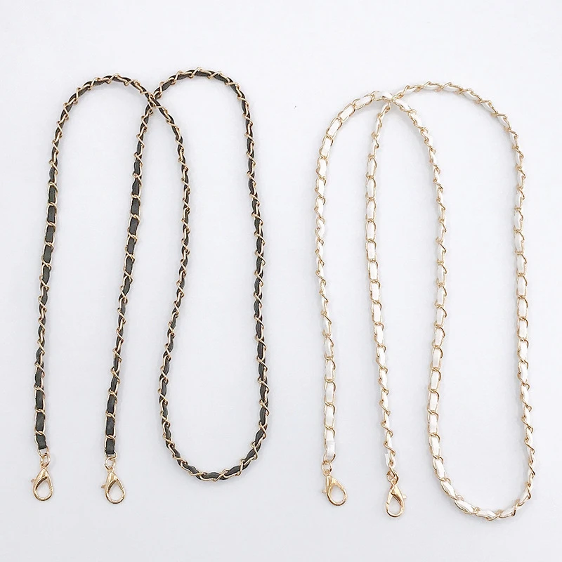 120cm Bag Chain Straps Handbag Chains Shoulder Bag Strap Metal And Leather Chain Handles Mobile Phone Case Jewelry Accessories
120cm Bag Chain Straps Handbag Chains Shoulder Bag Strap Metal And Leather Chain Handles Mobile Phone Case Jewelry Accessories