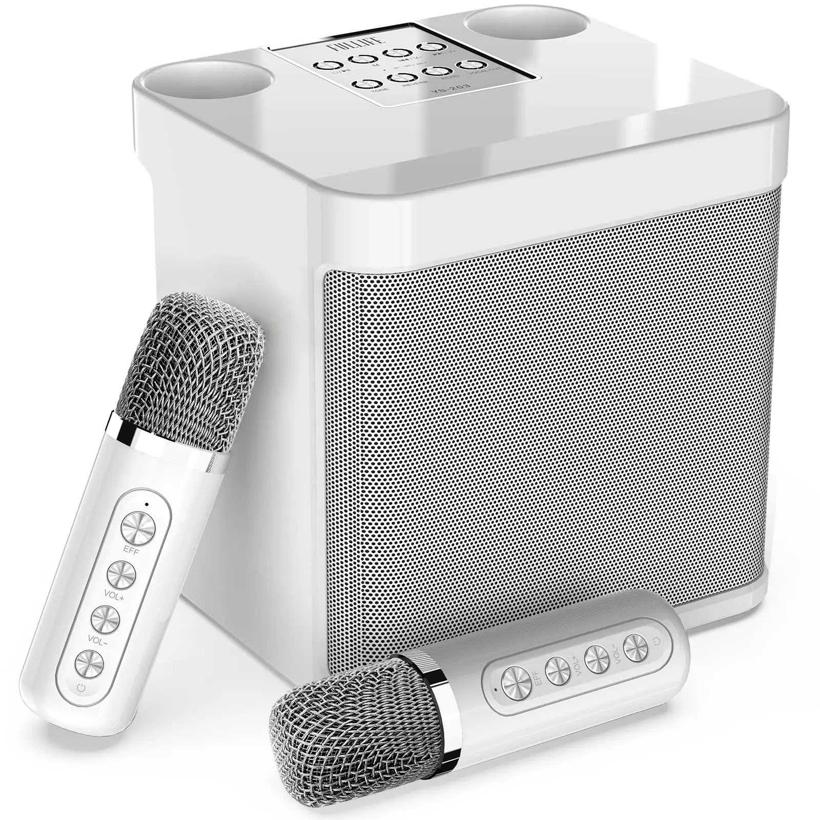 Dual Microphone Karaoke Machine Household Room Car KTV Outdoor Portable Bluetooth Speaker with 2 Wireless Mic Super Cube 777
Dual Microphone Karaoke Machine Household Room Car KTV Outdoor Portable Bluetooth Speaker with 2 Wireless Mic Super Cube 777