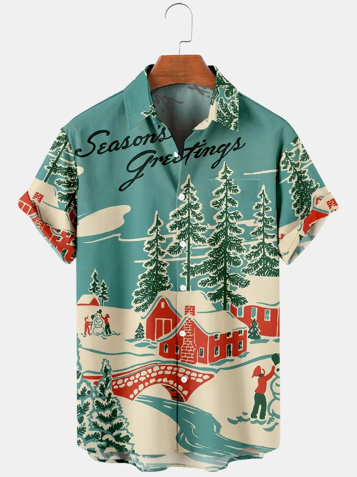 Cool and Festive 2024 Men's Christmas T-Shirt - Beach Trend Short-Sleeved Shirt with Oversized Fit
Cool and Festive 2024 Men's Christmas T-Shirt - Beach Trend Short-Sleeved Shirt with Oversized Fit