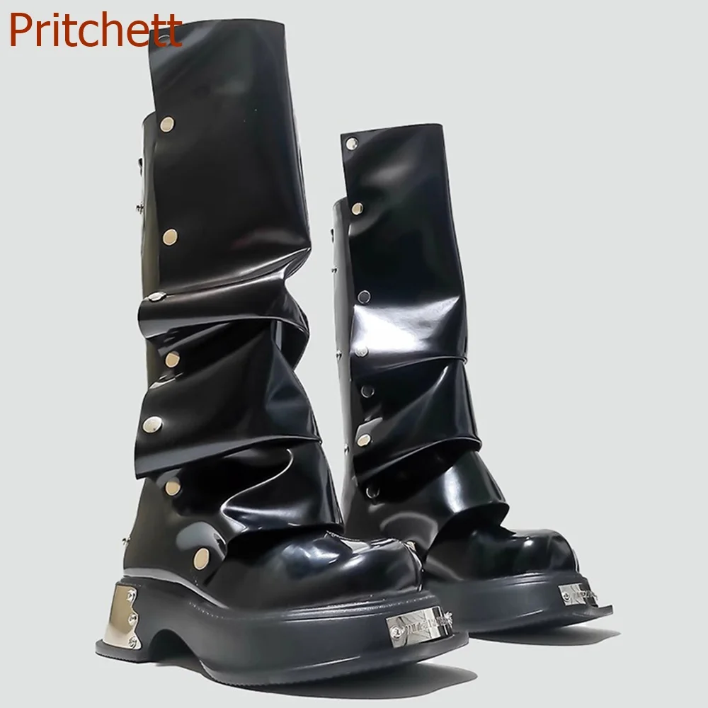 Round Toe Metal Decoration Women Shoes Modern Boots Knee High Fashion Solid Square Heel Comfortable Women Shoe 2023 New Arrivals
Round Toe Metal Decoration Women Shoes Modern Boots Knee High Fashion Solid Square Heel Comfortable Women Shoe 2023 New Arrivals