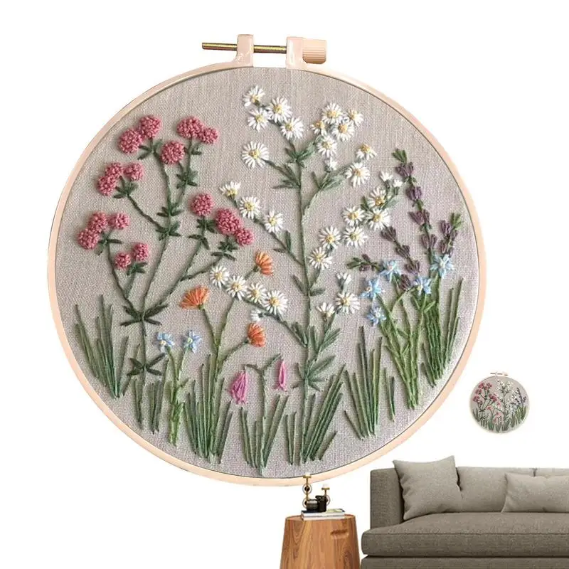 Flower Embroidery Kit DIY Art Crafting Tool with Detailed Instructions Embroidery Starter Kit for Beginners Practice Sewing Tool
Flower Embroidery Kit DIY Art Crafting Tool with Detailed Instructions Embroidery Starter Kit for Beginners Practice Sewing Tool