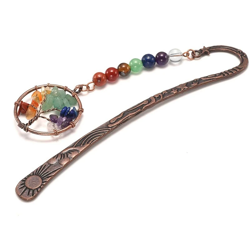 2X Chakra Crystal Bookmark Vintage Metal Tree Bookmarks For Women Student Teacher Graduation Christmas Gift
2X Chakra Crystal Bookmark Vintage Metal Tree Bookmarks For Women Student Teacher Graduation Christmas Gift