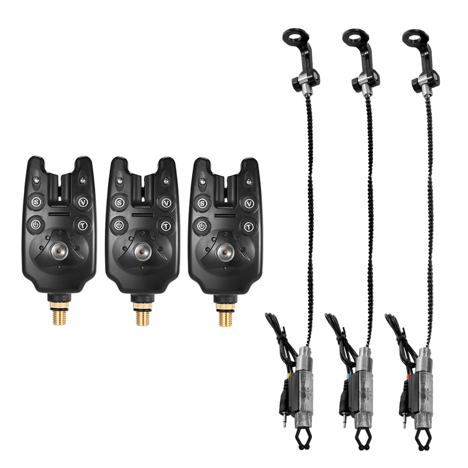 3 шт./3 + 3 шт. набор сигнализаций для ловли рыбы, синий светодиодный, для удочки, водостойкий, Регулируемый тон, громкость, чувствительность, звуковое оповещение 
3 шт./3 + 3 шт. набор сигнализаций для ловли рыбы, синий светодиодный, для удочки, водостойкий, Регулируемый тон, громкость, чувствительность, звуковое оповещение