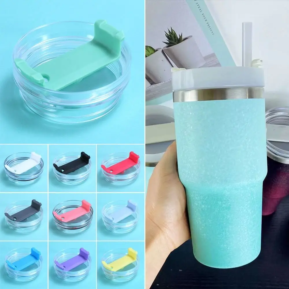 

1 Pcs 591/890ml Sealing Bottle Cover Splash Spill Proof Plain Plastic Replacement Lids for Stanley 20/30oz Tumber Cup Themos Cup