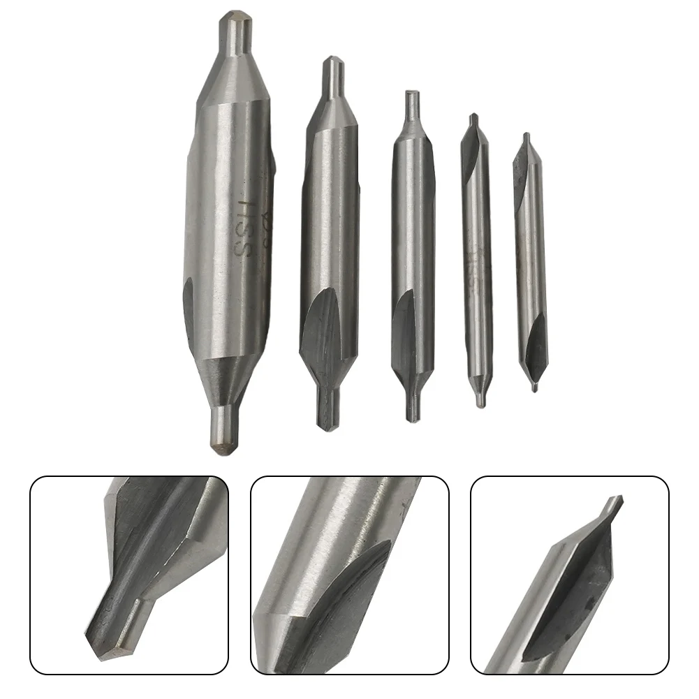 5PCS HSS Center Drill 5/3.15/2.5/1.5/1mm Lathe Combined Tool Bit Double Ended Countersink Tackle Center Spotting Mill Power Tool
5PCS HSS Center Drill 5/3.15/2.5/1.5/1mm Lathe Combined Tool Bit Double Ended Countersink Tackle Center Spotting Mill Power Tool