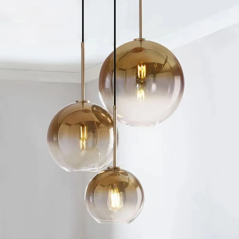 Nordic Pendant Lights Gold Silver Clear Glass Hanging Lamp Kitchen Light Fixture Dining Living Room Bedroom Bedside Pendant Lamp
Nordic Pendant Lights Gold Silver Clear Glass Hanging Lamp Kitchen Light Fixture Dining Living Room Bedroom Bedside Pendant Lamp