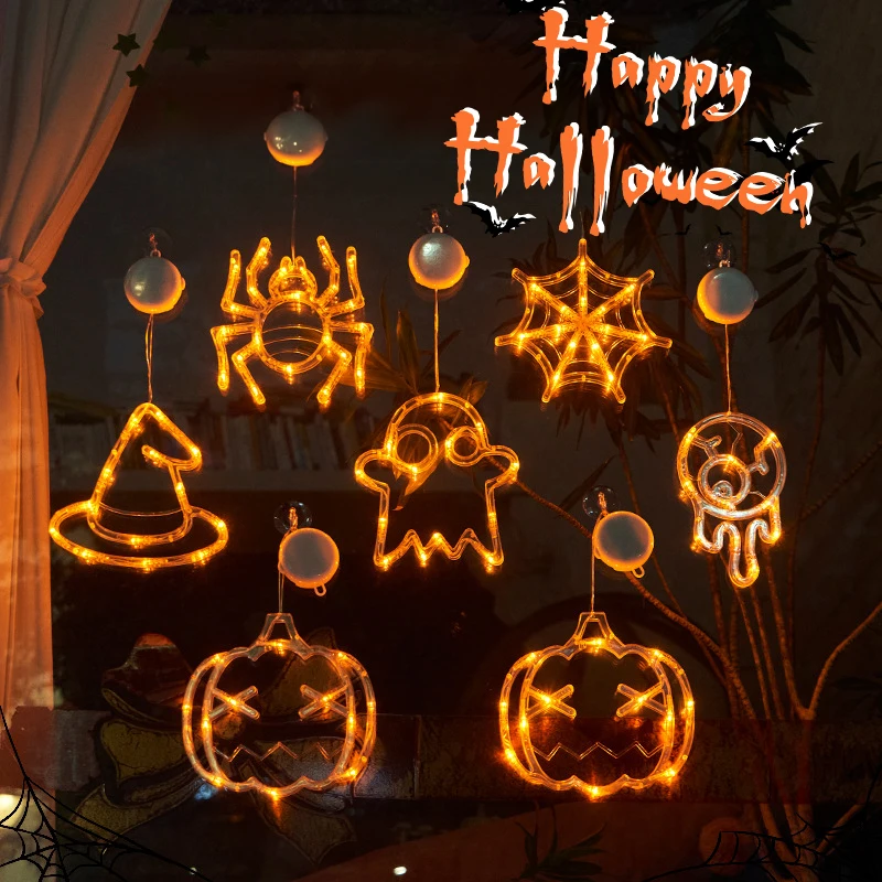 Light Up Halloween Window Lights Pumpkin Spider Atmosphere Decoration Lamp Halloween Atmosphere Hanging Window Lamp
Light Up Halloween Window Lights Pumpkin Spider Atmosphere Decoration Lamp Halloween Atmosphere Hanging Window Lamp